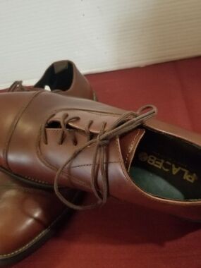 PLACEB Classic Brown Leather Women Oxford Dress Shoes Size 9